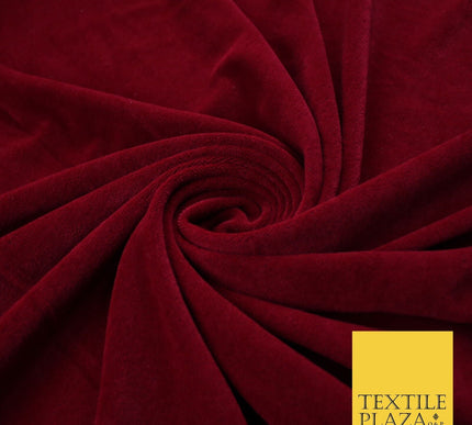 26 COLOURS - MIX VARIETY Plain Velvet Velour Fabric Stretch Dress Craft 54"-81"