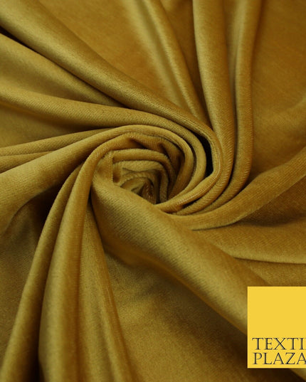 26 COLOURS - MIX VARIETY Plain Velvet Velour Fabric Stretch Dress Craft 54"-81"