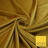 26 COLOURS - MIX VARIETY Plain Velvet Velour Fabric Stretch Dress Craft 54"-81"