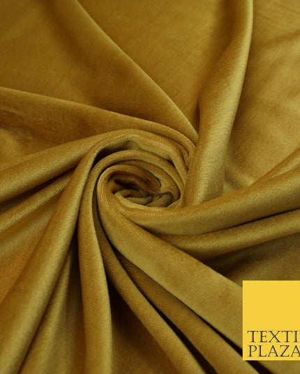26 COLOURS - MIX VARIETY Plain Velvet Velour Fabric Stretch Dress Craft 54"-81"