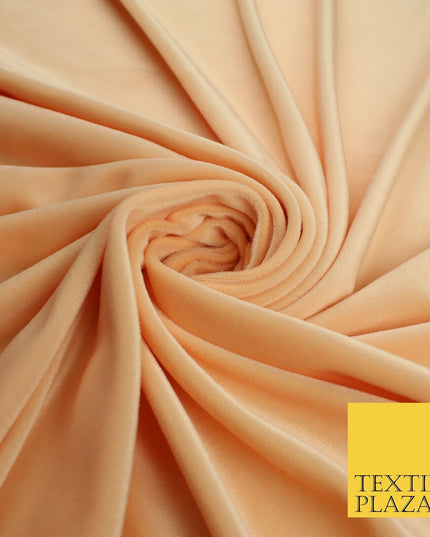 26 COLOURS - MIX VARIETY Plain Velvet Velour Fabric Stretch Dress Craft 54"-81"