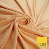 26 COLOURS - MIX VARIETY Plain Velvet Velour Fabric Stretch Dress Craft 54"-81"