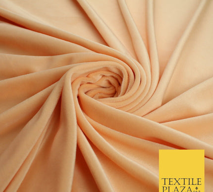 26 COLOURS - MIX VARIETY Plain Velvet Velour Fabric Stretch Dress Craft 54"-81"