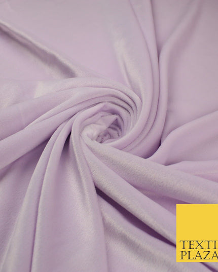 26 COLOURS - MIX VARIETY Plain Velvet Velour Fabric Stretch Dress Craft 54"-81"