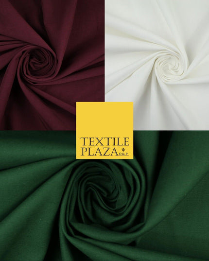 3 COLOURS - Premium Stretch Cotton Drill Fabric Material Twill Uniform Work 59"