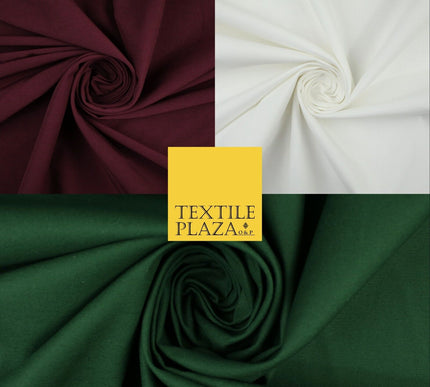 3 COLOURS - Premium Stretch Cotton Drill Fabric Material Twill Uniform Work 59"