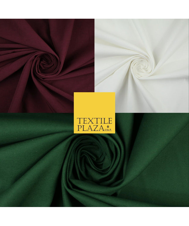 3 COLOURS - Premium Stretch Cotton Drill Fabric Material Twill Uniform Work 59"
