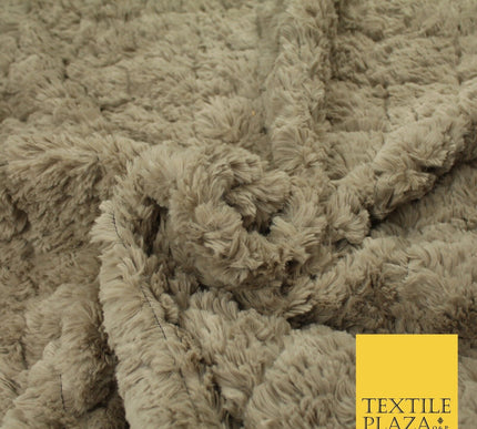 6 COLOURS - Premium Super Soft Cuddle Fur Short Pile Fluffy Fabric Coats Blanket