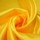 BRIGHT YELLOW Plain Smooth Shiny Lightweight Poly Satin Fabric Dress Lining 9449