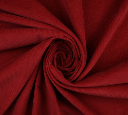 MAROON Needlecord Corduroy Ridged Lines Fabric Dress Upholstery Cushion 42" 9832