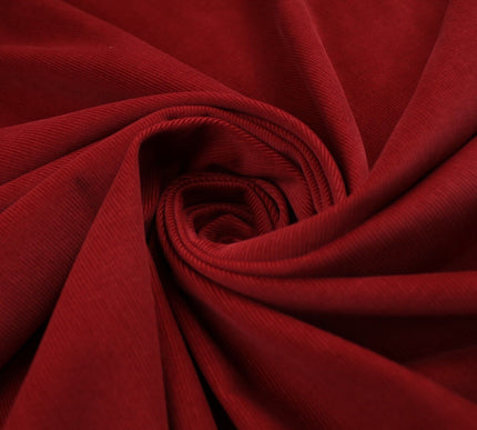 MAROON Needlecord Corduroy Ridged Lines Fabric Dress Upholstery Cushion 42" 9832