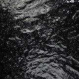 Black Embossed Ornate Paisley Wet Look Shiny 4 Way Stretch Jersey Fabric 10009