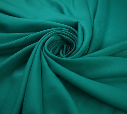 5 COLOURS - Soft Plain Rayon Viscose Fabric Dressmaking Material Drape 52" Wide