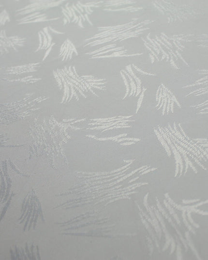 Off White Artsy Scrapes Woven Self Jacquard Dress Fabric Material 42" 9817