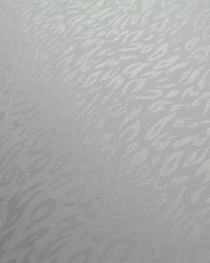 Off White Animal Cheetah Woven Self Jacquard Dress Fabric Material 42" 9818