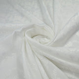 Off White Floral Vines Woven Self Jacquard Dress Fabric Material 42" 9816