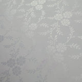 Off White Floral Vines Woven Self Jacquard Dress Fabric Material 42" 9816