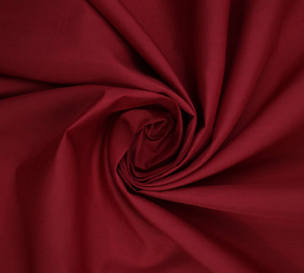 MAROON Premium Plain Polycotton Fabric Dress Craft Costume Lining 9805