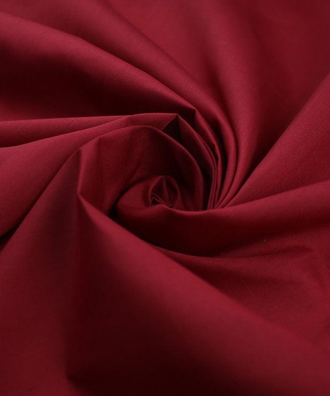 MAROON Premium Plain Polycotton Fabric Dress Craft Costume Lining 9805