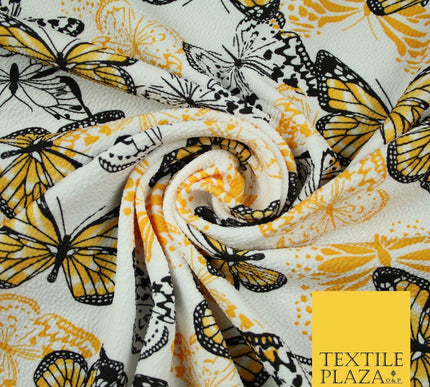2 COLOURS Butterfly Flutter Soft Touch Stretch Jersey Fabric 56"
