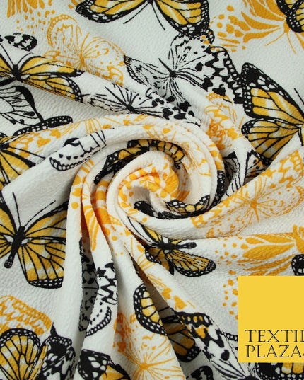 2 COLOURS Butterfly Flutter Soft Touch Stretch Jersey Fabric 56"