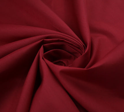 MAROON Premium Plain Polycotton Fabric Dress Craft Costume Lining 9805