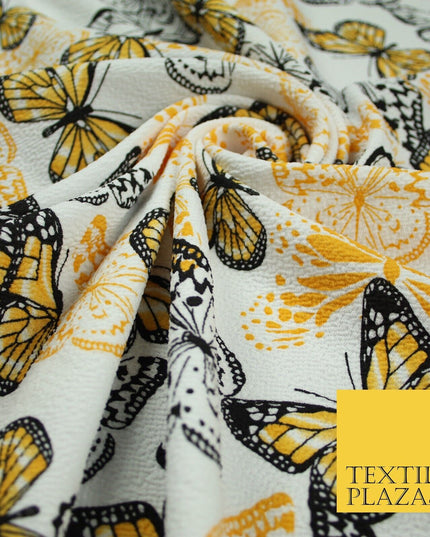 2 COLOURS Butterfly Flutter Soft Touch Stretch Jersey Fabric 56"