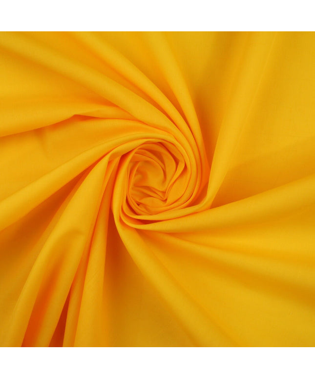 SUNFLOWER YELLOW Premium Plain Polycotton Fabric Dress Craft Costume Lining 9804