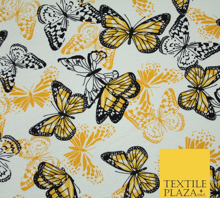 2 COLOURS Butterfly Flutter Soft Touch Stretch Jersey Fabric 56"
