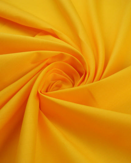 SUNFLOWER YELLOW Premium Plain Polycotton Fabric Dress Craft Costume Lining 9804