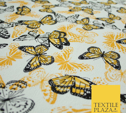2 COLOURS Butterfly Flutter Soft Touch Stretch Jersey Fabric 56"
