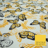 2 COLOURS Butterfly Flutter Soft Touch Stretch Jersey Fabric 56"