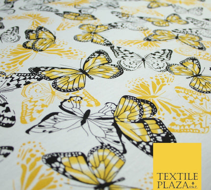 2 COLOURS Butterfly Flutter Soft Touch Stretch Jersey Fabric 56"