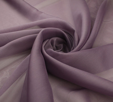 DUSTY LILAC LAVENDER Chiffon Georgette Sheer Fabric Dress Craft 58" Wide 9798