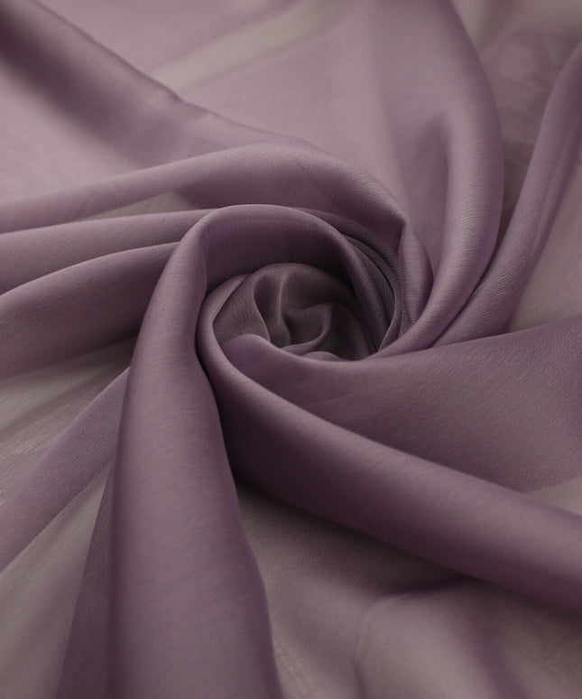 DUSTY LILAC LAVENDER Chiffon Georgette Sheer Fabric Dress Craft 58" Wide 9798