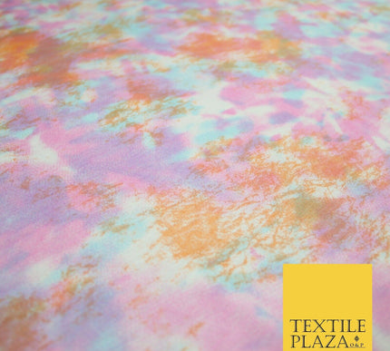 Multicolour Water Colour Print Stretch Jersey Fabric 56" 6645