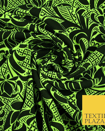 2 COLOURS Floral Print Soft Stretch Jersey Fabric 56"