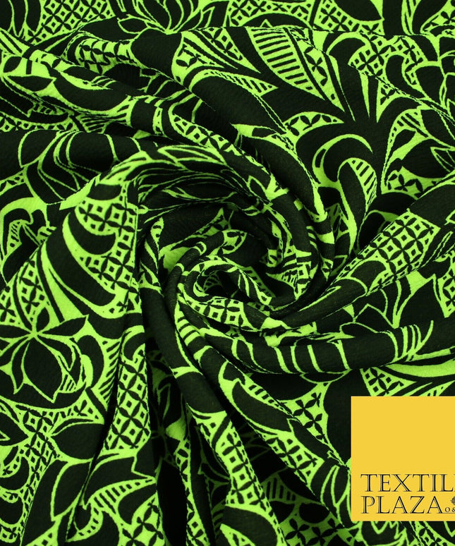 2 COLOURS Floral Print Soft Stretch Jersey Fabric 56"
