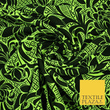 2 COLOURS Floral Print Soft Stretch Jersey Fabric 56"