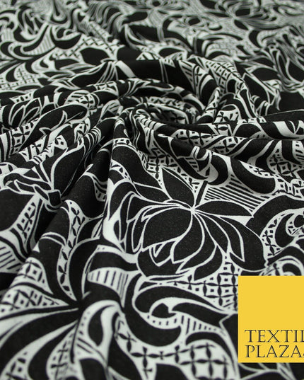 2 COLOURS Floral Print Soft Stretch Jersey Fabric 56"