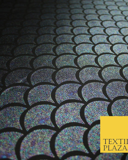 5 COLOURS Metallic Art Deco Print Soft Stretch Jersey Fabric 56"