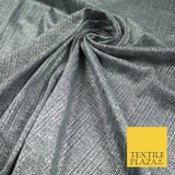 Grey Marl Subtle Stripe Print Soft Touch Stretch Jersey Fabric 56" 6627