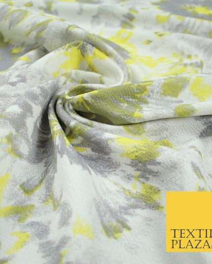 5 COLOURS Ink Drop Style Tie-Dye Printed Stretch Jersey Fabric 56" Wide