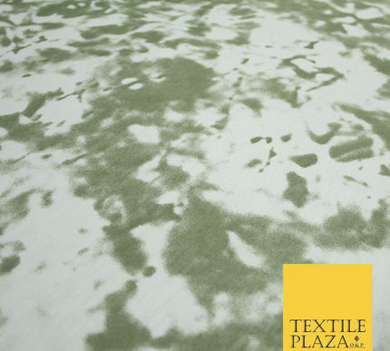 3 COLOURS Tie-Dye Printed Knitted Soft Stretch Jersey Fabric 56" Wide