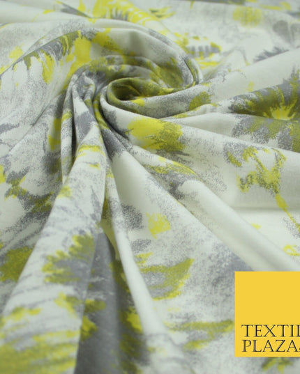 4 COLOURS Ink Drop Style Tie-Dye Printed Soft Stretch Jersey Fabric 56" Wide