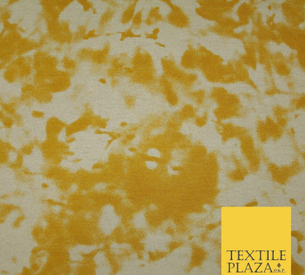 2 COLOURS Tie-Dye Artsy Design Printed Soft Stretch Jersey Fabric 56" Wide