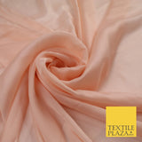 4 COLOURS Semi-Sheer Chiffon Georgette Fabric Bridal Dress Craft 47" Wide