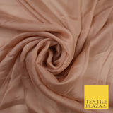 4 COLOURS Semi-Sheer Chiffon Georgette Fabric Bridal Dress Craft 47" Wide