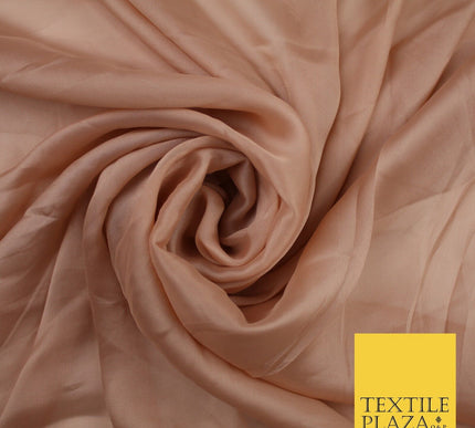 4 COLOURS Semi-Sheer Chiffon Georgette Fabric Bridal Dress Craft 47" Wide