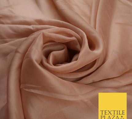 4 COLOURS Semi-Sheer Chiffon Georgette Fabric Bridal Dress Craft 47" Wide